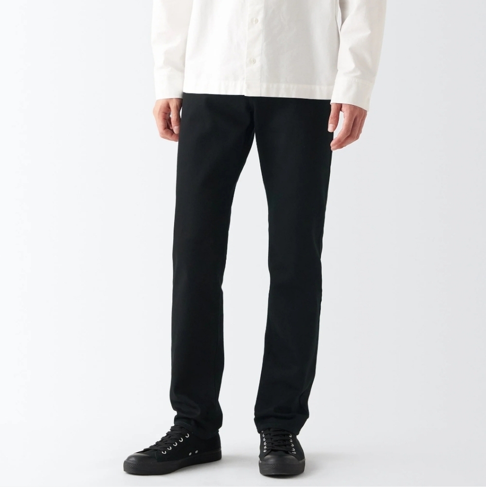NWT Men's Organic Cotton Black Slim Stretch Denim Pants - W35